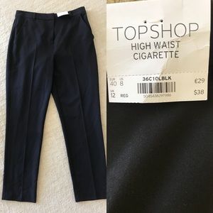 Topshop | high waist cigarette dress pants